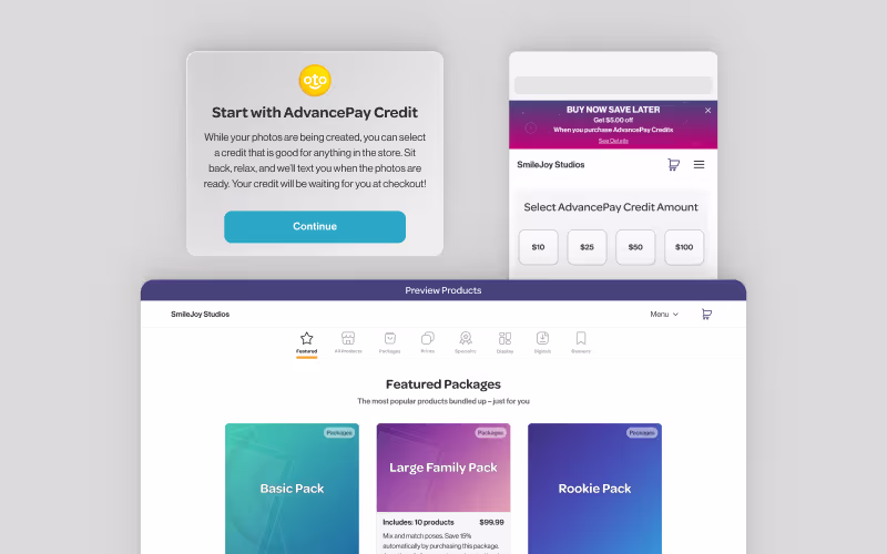 PhotoDay Volume Photography Customer Storefront